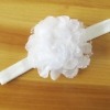 White floral hairband for infant girls, stylish festival accessory, cute gifting idea