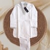 Elegant white traditional Diwali kurta pajama for baby boys, festive and stylish