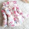 Light peach newborn baby girl jacket, cute and stylish for gifting or festive occasions
