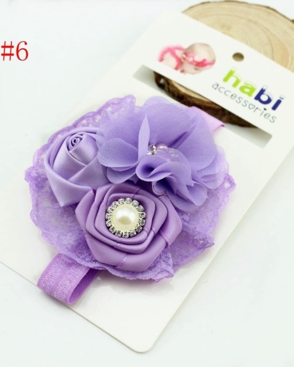 Lavender infant headband, cute baby girl accessory, gifting option