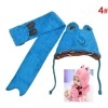 Baby warm cap with bunny muffler adorable winter gift