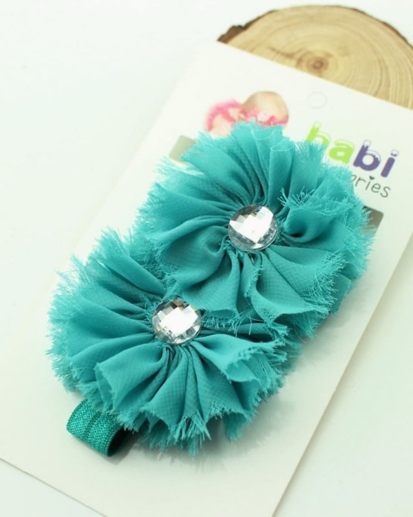 Sea green headband for girls, stylish accessory for special occasions