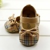 Camel color wedding shoes for baby girl, stylish and festive