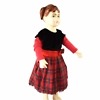 Red and black baby girl party dress, cute and stylish for special occasions