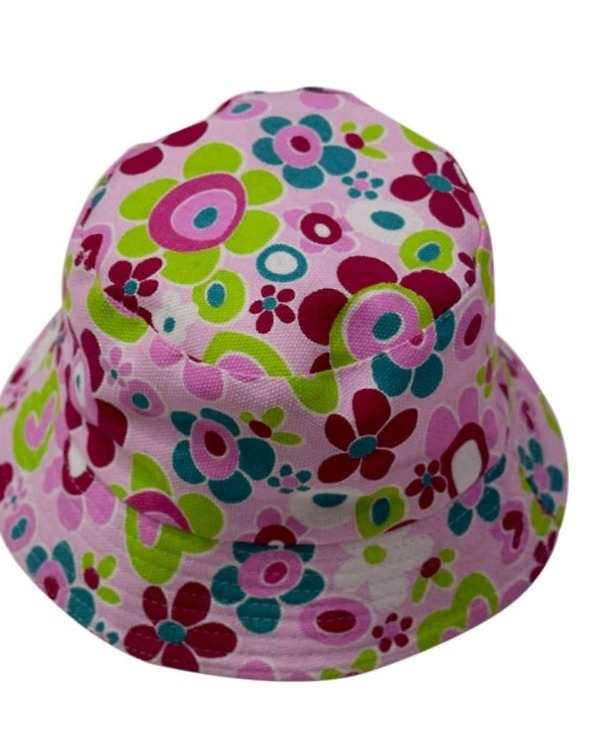 Multi color baby cap with floral print lightweight summer gift