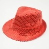 Red kids summer hat stylish sun protection gift accessory