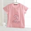 Peach 2nd birthday t shirt for kids boys and girls