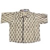 Baby boy black printed cotton shirt casual outfit