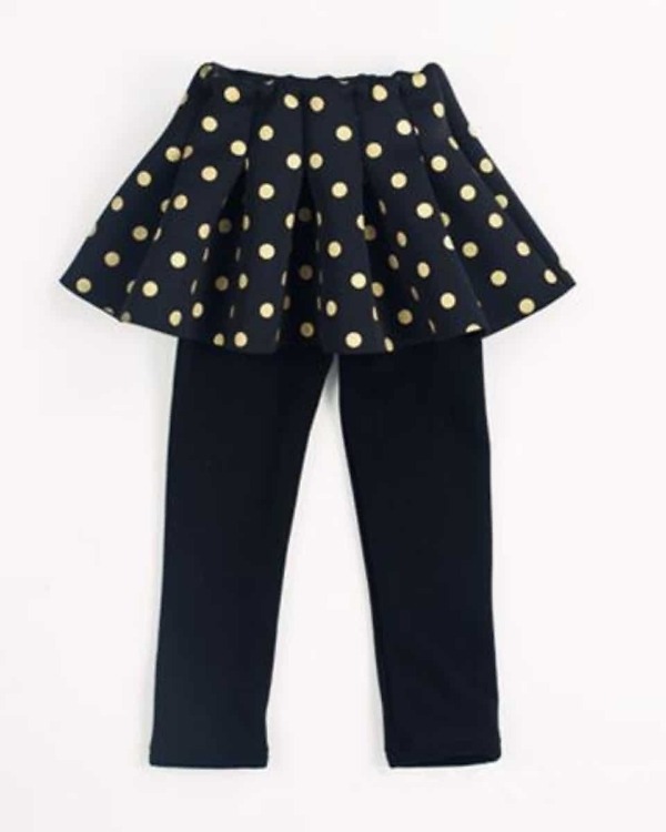 Stylish black leggings for baby girls, comfortable special occasion wear