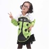 Green ladybug apron for kids, cute and comfortable for art and playtime use