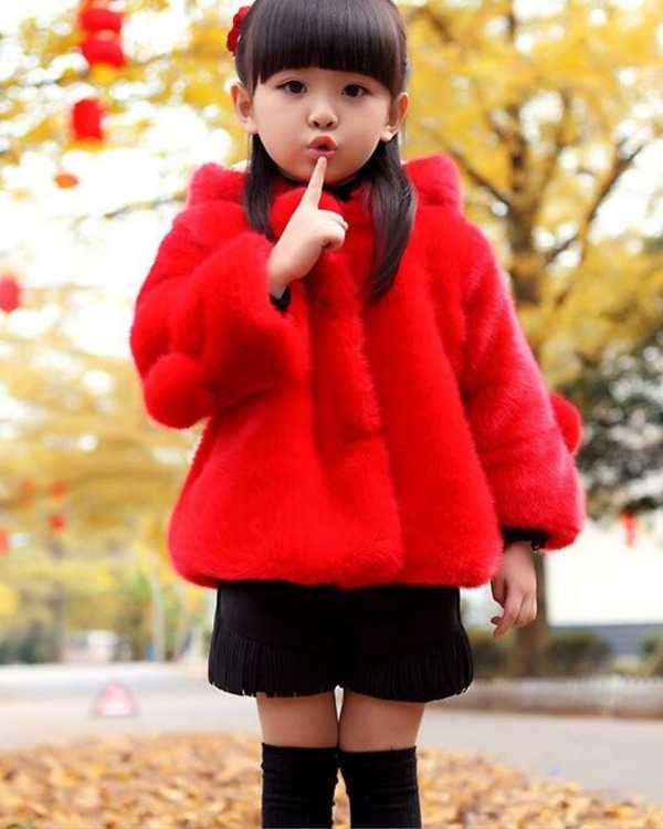 Toddler girl winter jacket, cute festive party outfit, warm and stylish