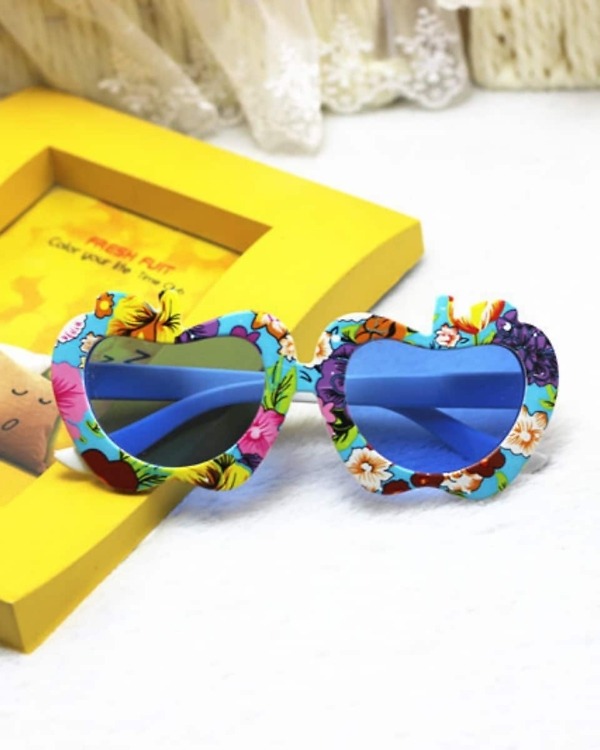 Blue floral kids goggles, cute and stylish for special occasions