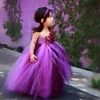 Purple tutu dress baby girl princess party outfit cute birthday wear