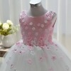 Classy pink first birthday frock for kids, cute celebration outfit