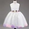 Divine white formal dress for baby girl, elegant party wear