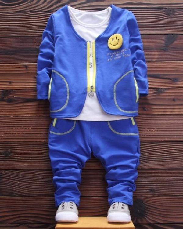 Kids 3-piece sports wear set, stylish and comfortable for special occasions