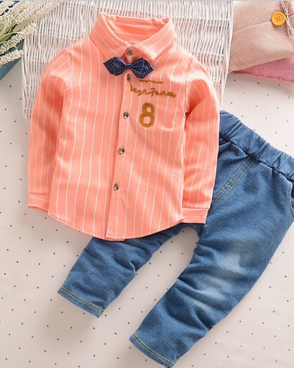 Boys vertical striped shirt, festive & stylish for special occasions