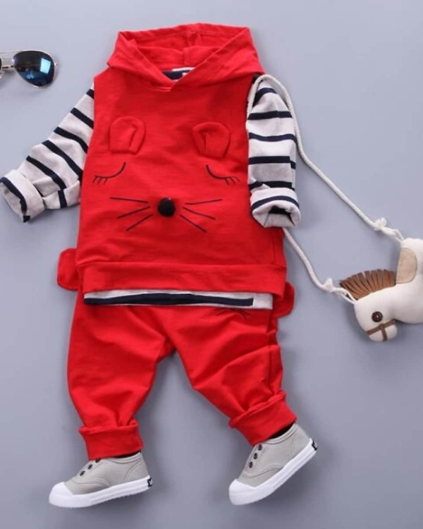 Striped t-shirt and pants for kids, cute and stylish for gifting or celebrations