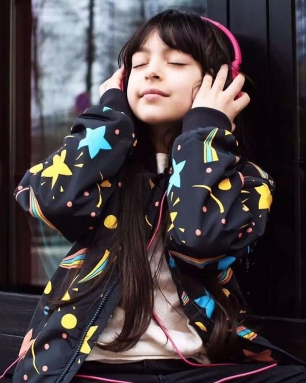 Stylish unisex baby black winter jacket, warm and comfortable for gifting or cold weather events
