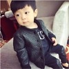 Winter leather jacket for kids, stylish party wear, cute