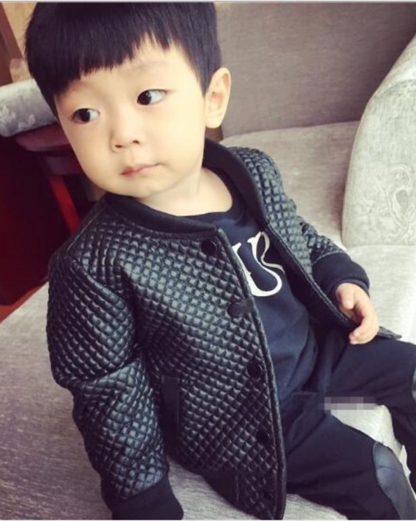 Winter leather jacket for kids, stylish party wear, cute