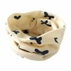 Baby infinity cowl neck loop scarf in cream color, cute and comfortable for gifting or winter wear