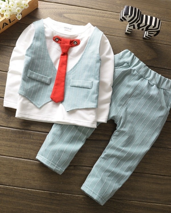 Waistcoat suit and trousers set for page boys, stylish wedding or party wear