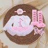 Princess crown romper outfit for baby first birthday