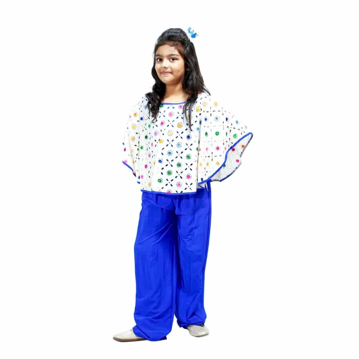 Summery cape-style jumpsuit for girls, stylish and cute for occasions