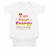 Baby romper white family quote print comfortable cute daily wear