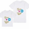 Kids sibling tshirt little brother sister white print comfortable special occasion wear