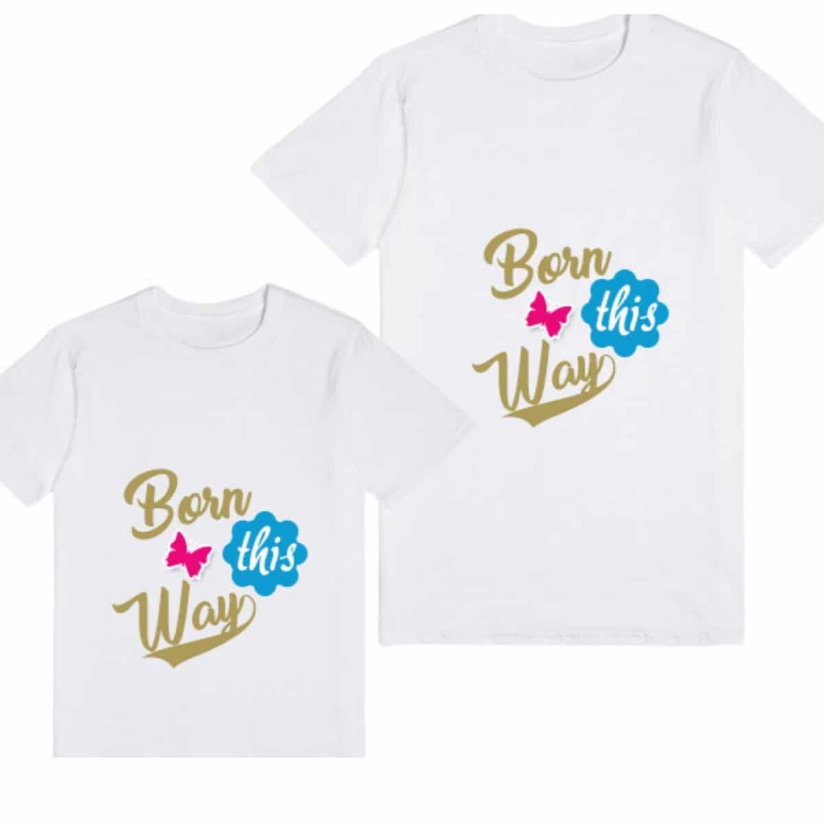Kids sibling tshirt little brother sister white print comfortable special occasion wear