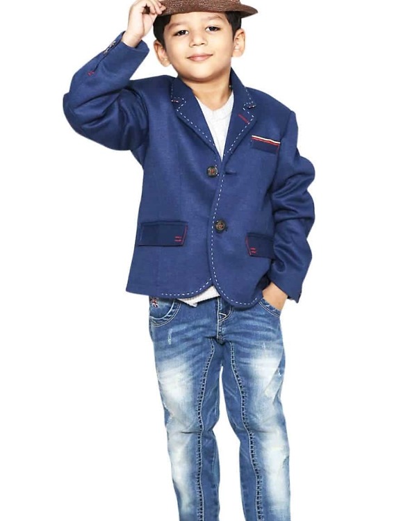 Children’s party wear navy blue blazer, stylish and cute for gifting or celebrations