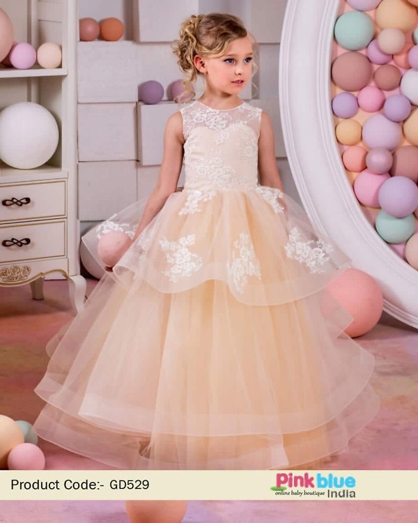 Little princess ball gown with tulle, birthday dress for girls, stylish gift