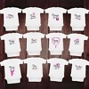 Baby milestone personalized romper white design comfortable monthly growth outfit
