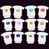 Newborn monthly milestone romper set white roman numeral design comfortable growth wear