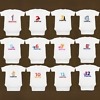 Baby first year milestone romper set white design comfortable monthly growth outfit