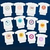 Baby monthly romper set white design comfortable growth milestone outfit unisex