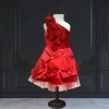 One shoulder dress baby girl party gown stylish birthday outfit