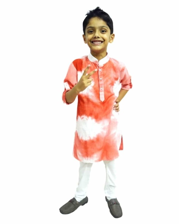 Stylish kurta pajama set for little boys, beige, festive & cute