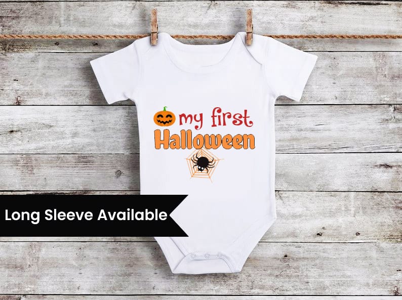 Baby pumpkin Halloween onesie orange festive design comfortable cute outfit gift