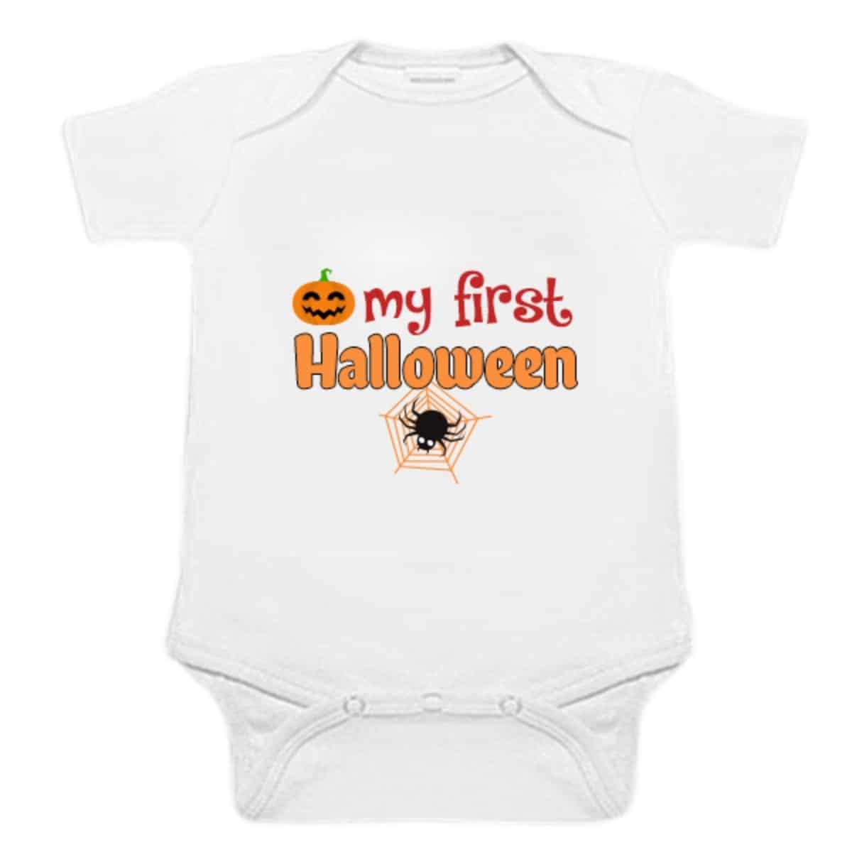 Baby pumpkin first Halloween onesie orange cute festive outfit comfortable gift