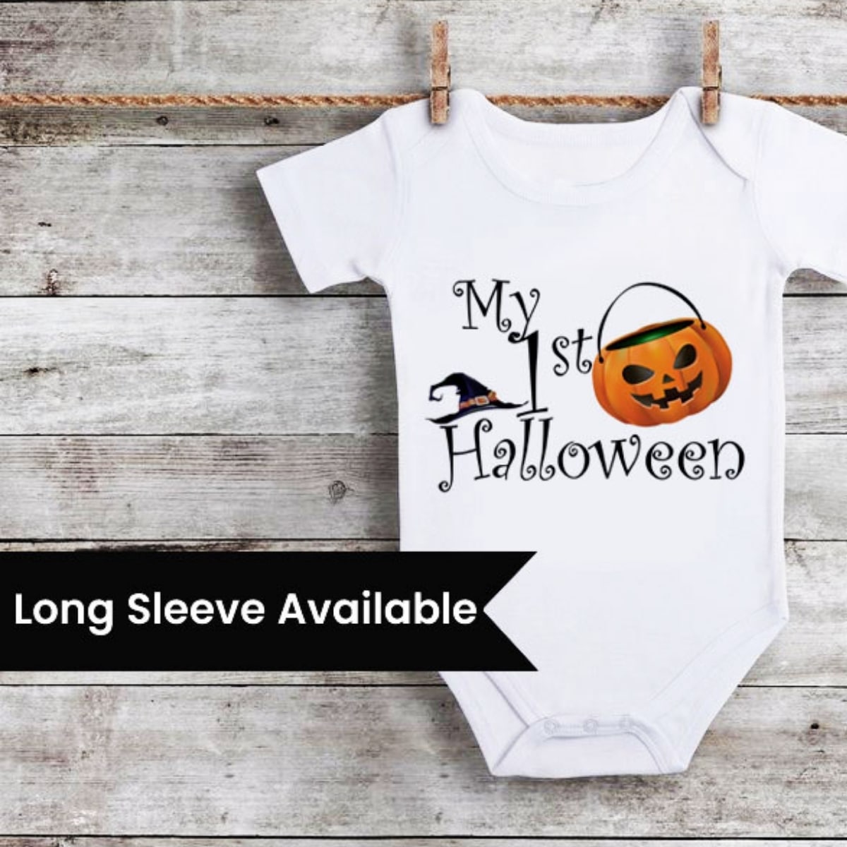 My first Halloween baby onesie white festive print comfortable cute outfit gift