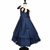 One-shoulder long dress for girls, stylish birthday or wedding outfit