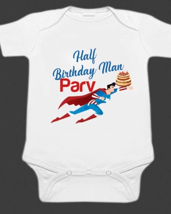 Superhero onesie for baby boy cute themed daily wear outfit
