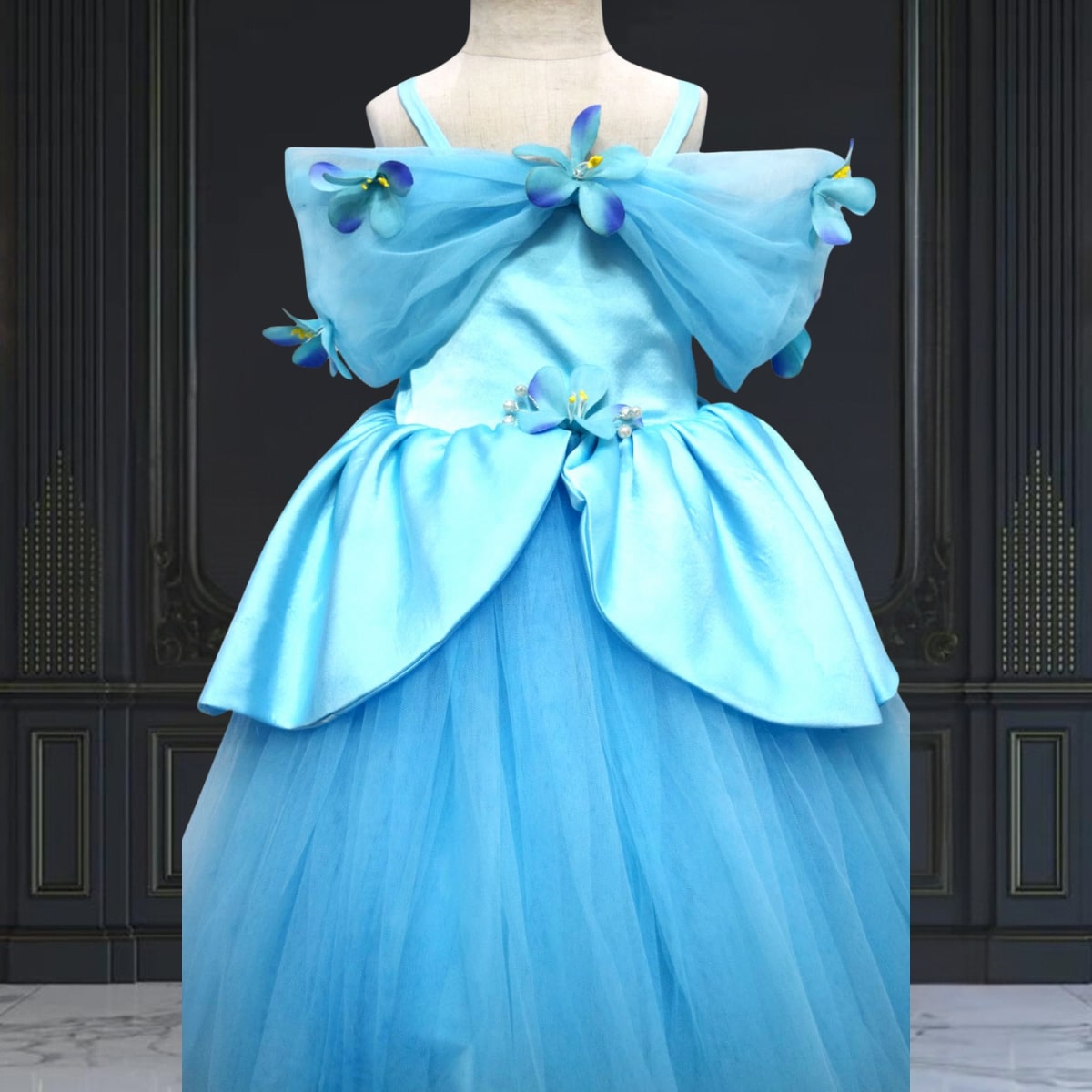 Premium blue birthday outfit for baby girls perfect for party wear and memorable celebration