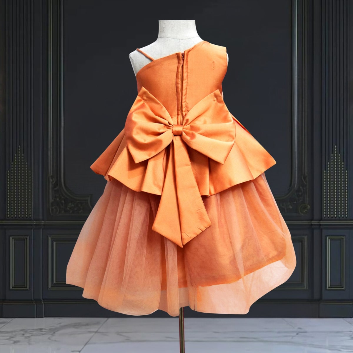 Floral birthday dress for baby girls perfect for party wear photoshoot and celebration look