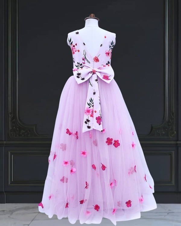 Lavender birthday party gown, toddler girl, birthday or festive, elegant and cute