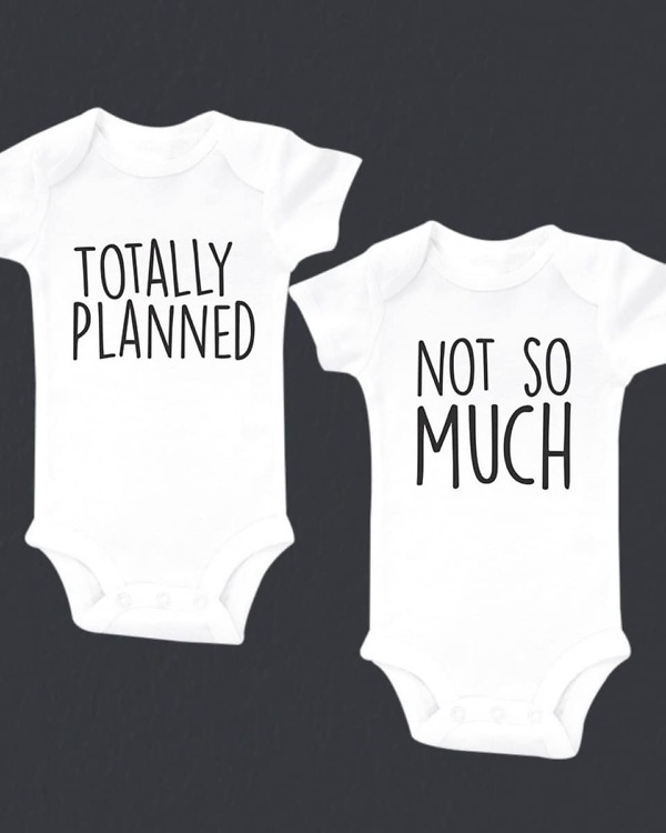 Twin boy and girl matching outfits, toddlers, birthday or festive, cute and coordinated
