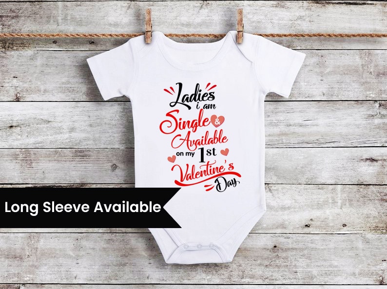 First Valentineβs Day romper for baby girls and boys, cute festival outfit, gift option